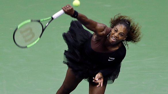 Et tutu ... Serena Williams in her new look at the US Open.