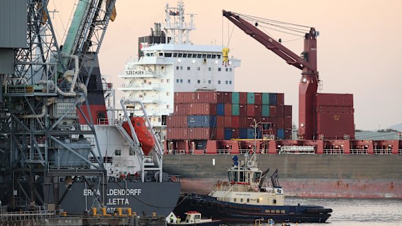 The Port of Newcastle wants to build a container terminal.