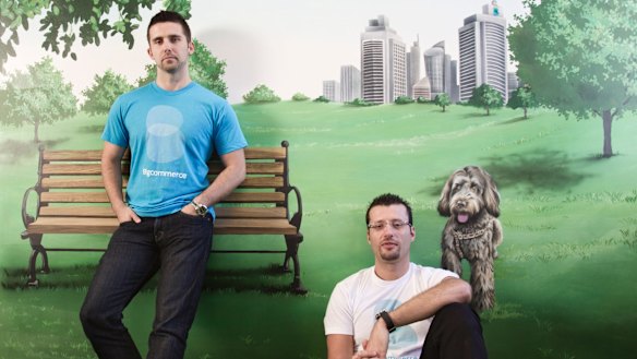 Bigcommerce founders, Mitchell Harper (left) and Eddie Machaalani.