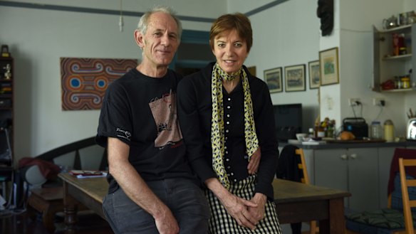 Liz Jackson with her husband Martin Butler in November, 2016. 