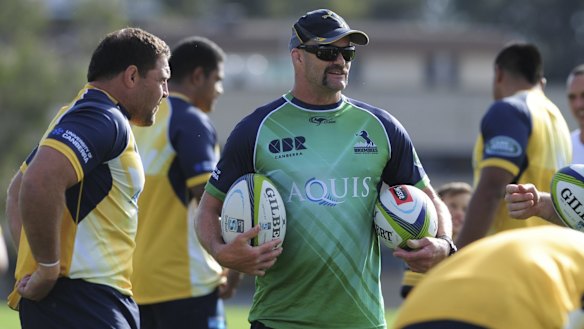 Tightening up: Brumbies defence coach Peter Ryan has left the club.
