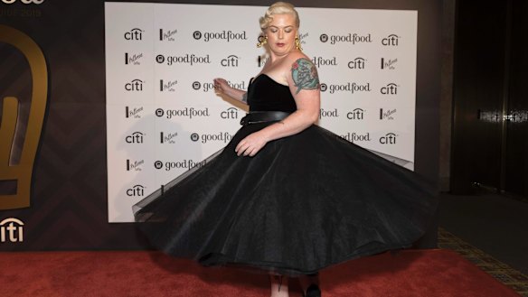 Good Food Guide 2019 editor Myffy Rigby at the Good Food Guide Awards at Crown Melbourne on Monday.