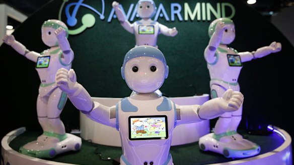 AvatarMind's iPal companion robots were displayed at last year's event.