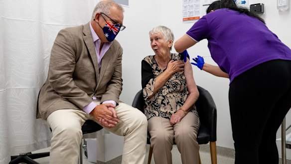 The first person in Australia to receive the first Pfizer dose was aged care resident and World War II survivor Jane Malysiak. Prime Minister Scott Morrison also received the vaccine.