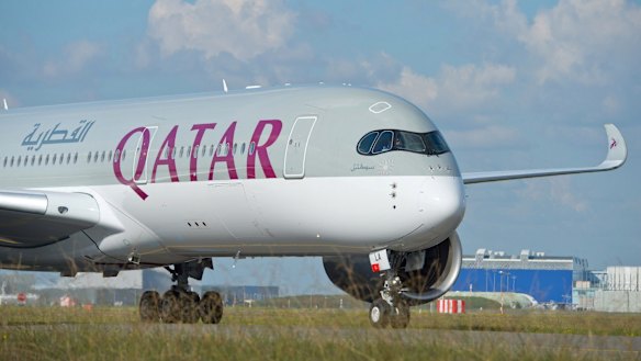 The women were on a Qatar Airways flight from Doha to Sydney.