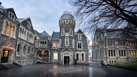 Christchurch’s Observatory Hotel is set within the city’s Arts Centre.