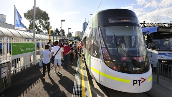 An E-Class tram.