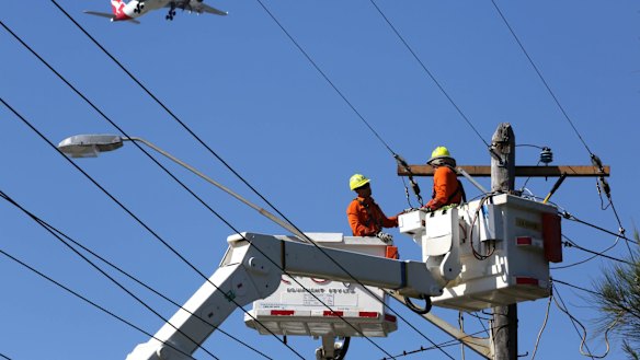 Selling the polls and wires. 