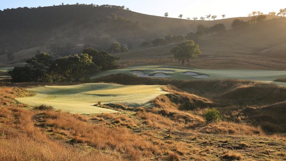The fairways of Cathedral Lodge Golf Club snake through rolling countryside near Alexandra, north-east of Melbourne. 
