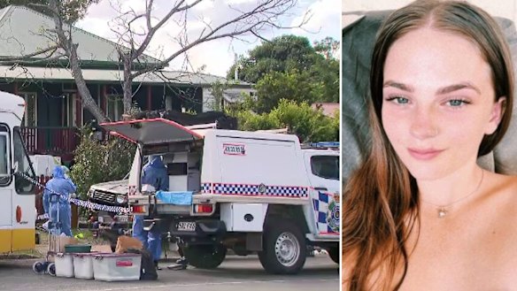 Forensic teams and other police descended on the home in Gin Gin after Pheobe Bishop’s disappearance.