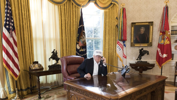 Donald Trump enjoys welcoming private guests to the Oval Office and relishes showing them the Lincolm Bedroom. 