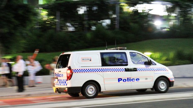 Police were called to Murarrie after reports that a man had damaged a building with his car.