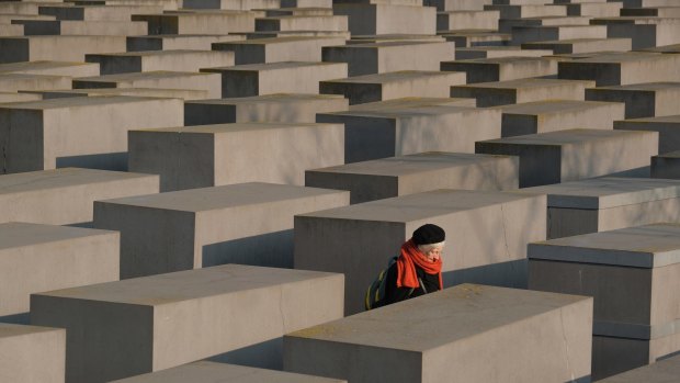 The Holocaust Memorial in Berlin.