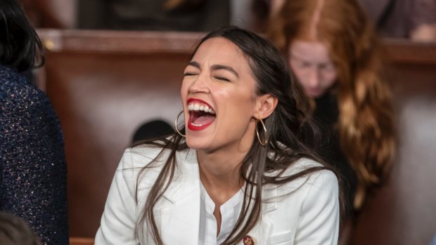 Alexandria Ocasio-Cortez on the opening day of the 116th Congress this month. 