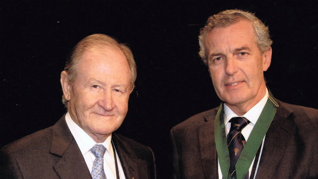 Merv Cross (left), Australia’s superstar orthopaedic surgeon.