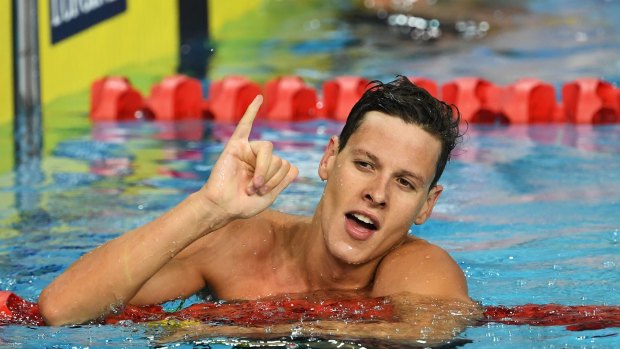 Senior figure: Backstroker Mitch Larkin continues to be a leader within Australian swimming.