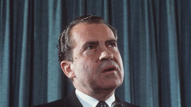 Richard Nixon, who resigned from the presidency in the disgrace of Watergate. Such a case wouldn't be prosecuted today, says one senator.