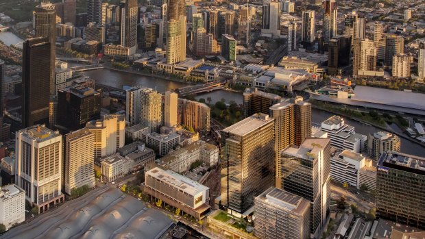 Renders of One Melbourne Quarter, Two Melbourne Quarter and the Melbourne Quarter precinct being developed by Lendlease