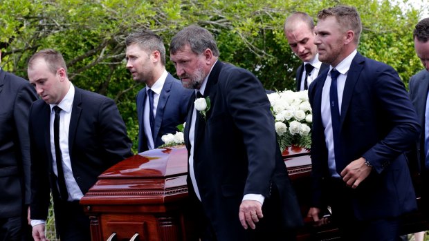 Aaron Finch was a pallbearer at Phillip Hughes' funeral.