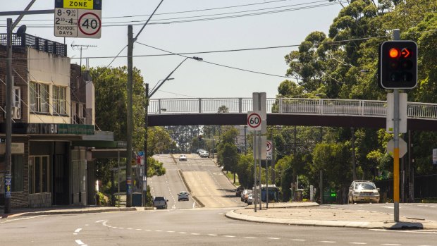 A deserted Sydney Road Seaforth at 11am on Sunday. This road leads to Manly and is usually packed with traffic on Sundays. 