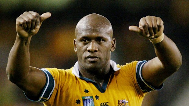 Dual international, Wendell Sailor during his Wallabies days.