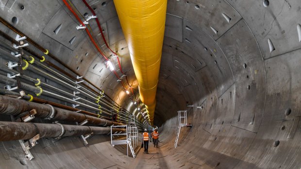 The site of the Metro Tunnel in West Melbourne.