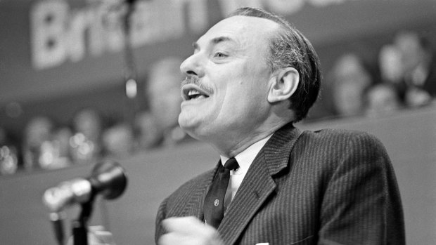 Conservative Party politician Enoch Powell in 1969.