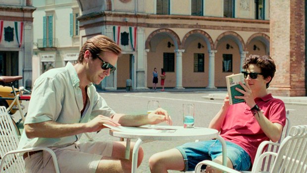 Armie Hammer and Timothee Chalamet in Call Me By Your Name.