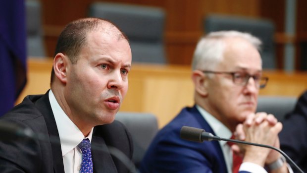 Minister for Environment and Energy Josh Frydenberg and Prime Minister Malcolm Turnbull.