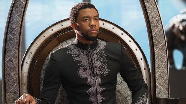 Chadwick Boseman in a scene from Marvel Studios' Black Panther.