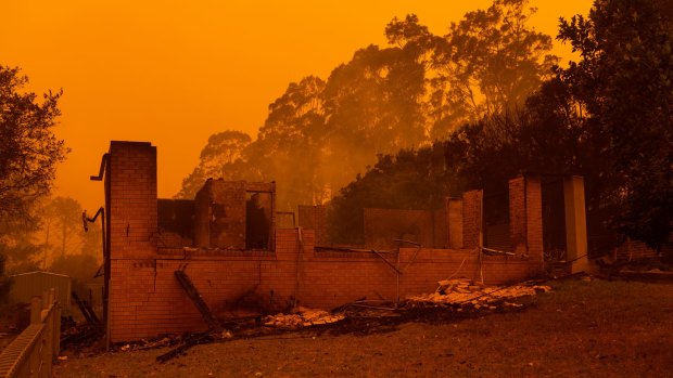 The town of Mogo on the NSW South Coast was devastated by fire on New Year's Eve.