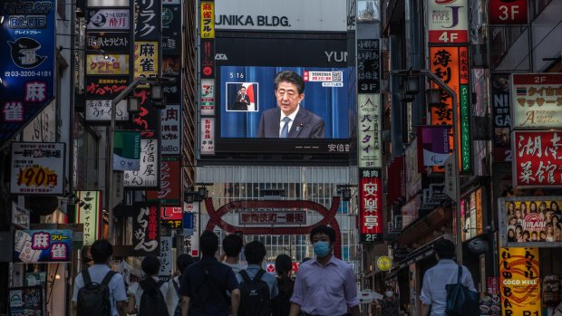The resignation of Shinzo Abe sent the Japanese stockmarket plunging on Friday. 