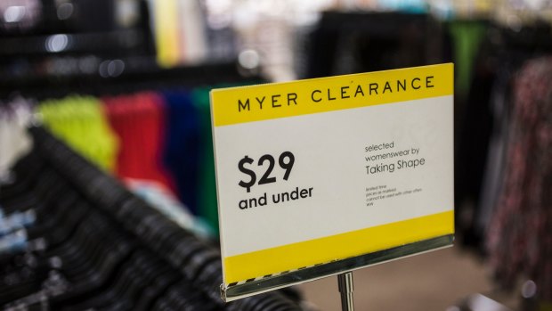 The end of Myer's controversial clearance floors, store closures and negotiations with landlords to shrink  stores will see its total space reduced by 100,000 square metres.