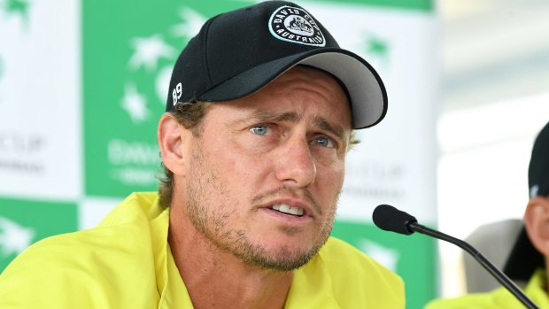 Wide rift: Lleyton Hewitt has been defended by former coach Roger Rasheed after Bernard Tomic's stinging criticism. 