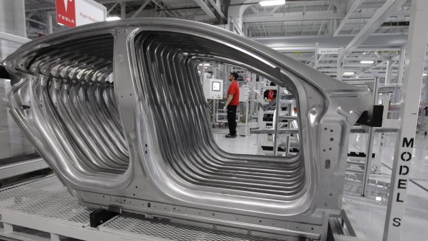 Tesla's 465 square-metre car plant in the industrial barrens outside Silicon Valley has become one of the world's most widely watched factories.