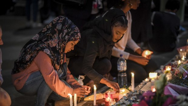 A public vigil in Melbourne to remember the victims of the Christchurch shooting.