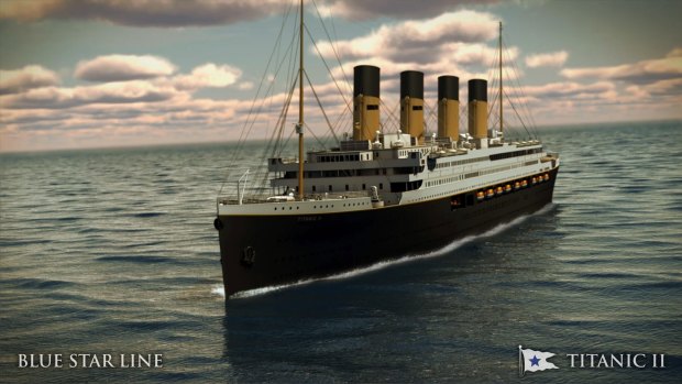 A rendering of the Titanic II.
