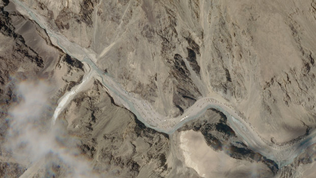 The Galwan Valley area in India's Ladakh region.