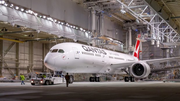 Qantas operated its first flight powered by a meaningful amount of biofuel last year, using a 787-9 (pictured) and is trying to establish a dedicated bioful crop in Australia. 