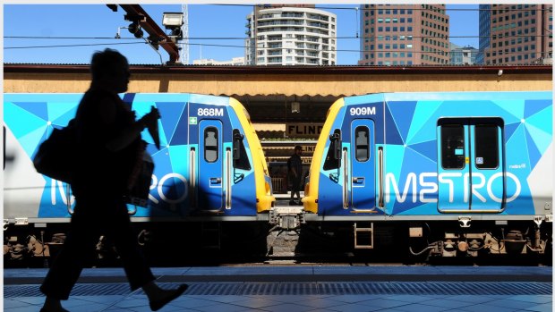 Metro Trains met its punctuality target only six times in the past 12 months.
