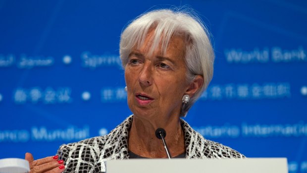 IMF chief Christine Lagarde. 