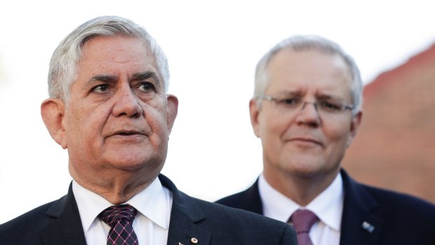 Minister for Senior Australians and Aged Care and Minister Ken Wyatt, with Scott Morrison.