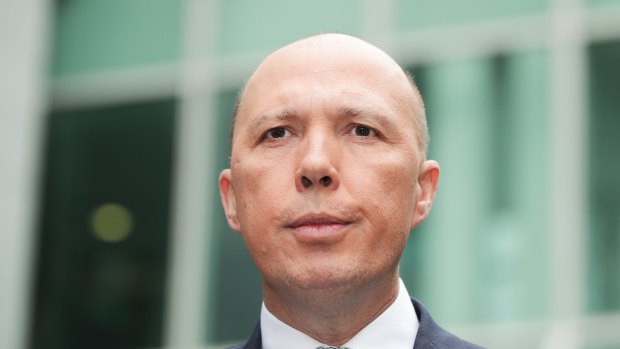 Peter Dutton during the leadership contest.