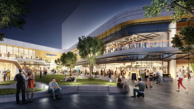 An artist's impression of The Glen shopping centre in Melbourne's south east.