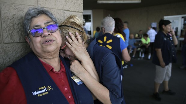 Walmart employees in the aftermath of the El Paso shooting.