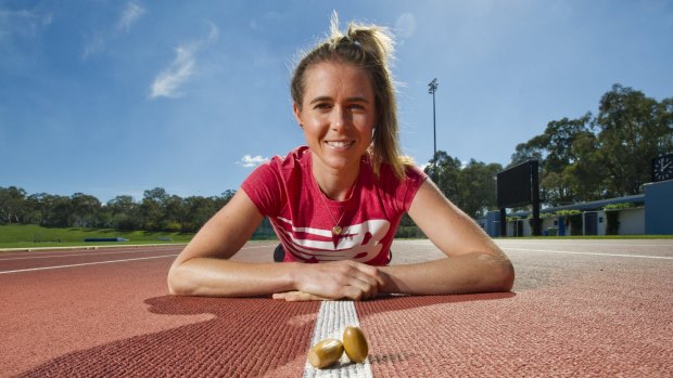 Canberra runner Emily Brichacek is running at the Sydney Track Classic.