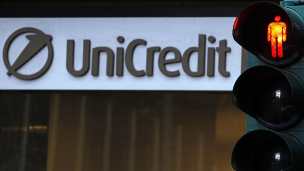 UniCredit's share price is slumping.