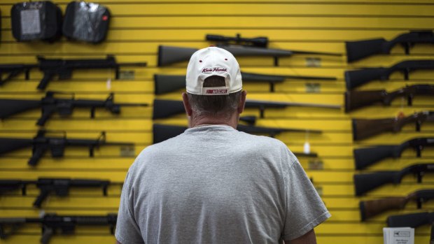 A gun store in Albuquerque, New Mexico. 