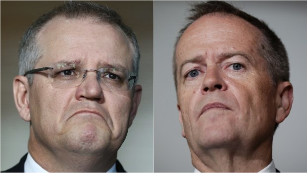 Prime Minister Scott Morrison and Opposition Leader Bill Shorten. 