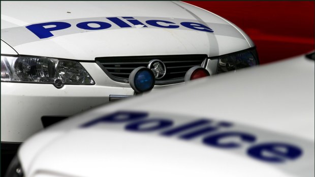 Two masked men allegedly stole a security guards car and led police on a pursuit through Perth's southern suburbs. 